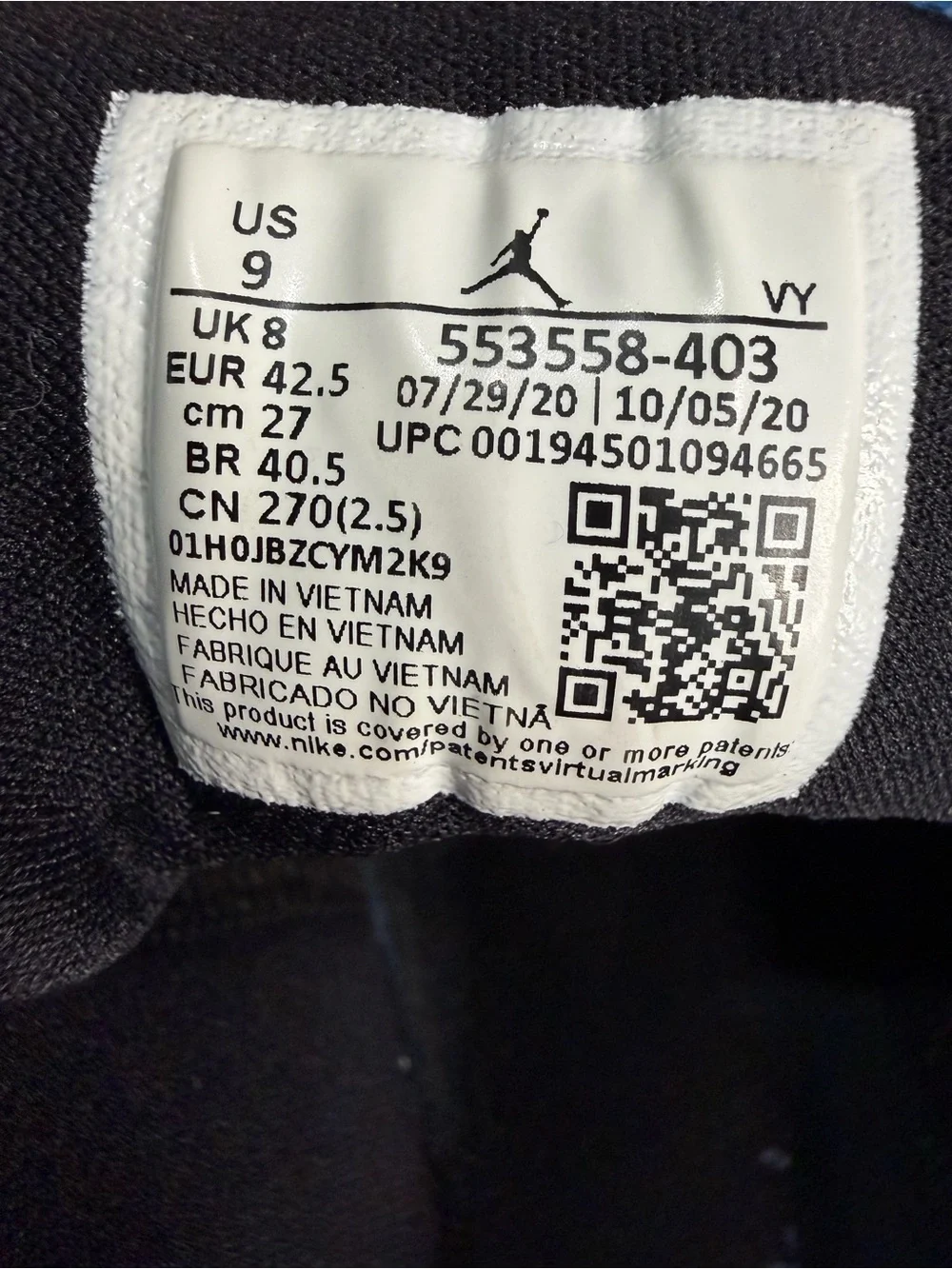 Jordan Black and White Low-Top Sneakers
